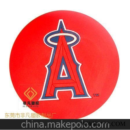 厂家供应pvc软胶杯垫，圆形无毒环保杯垫，广告礼品杯垫定制图1