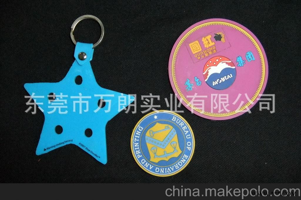 厂家直销 生产 可定做广告PVC软胶杯垫 PVC立体杯垫 卡通杯垫图2