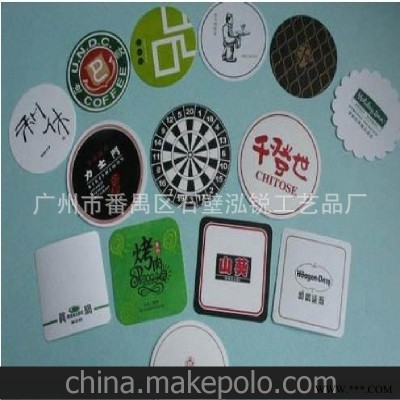 诚信厂家 供应广告礼品杯垫 吸水纸杯垫 中纤板杯垫 软木杯垫