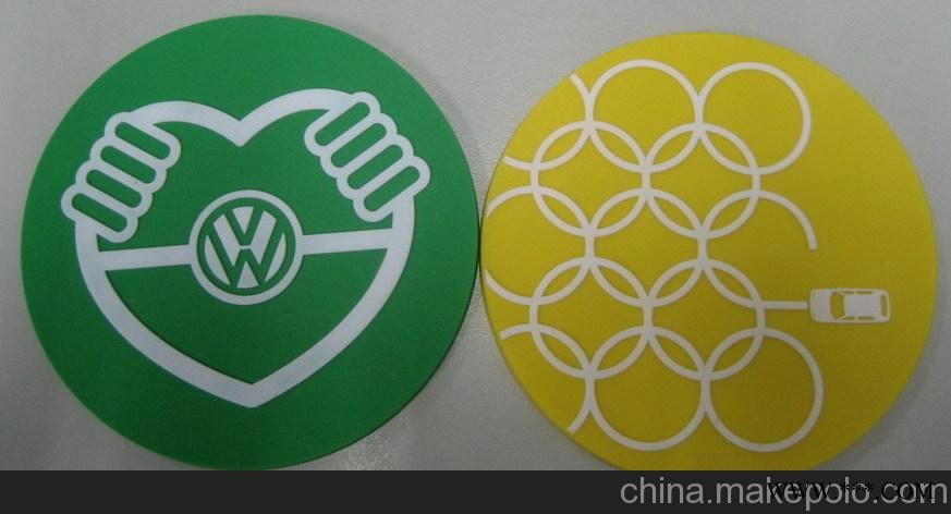专业定做各种杯垫 广告礼品杯垫 软胶杯垫图2