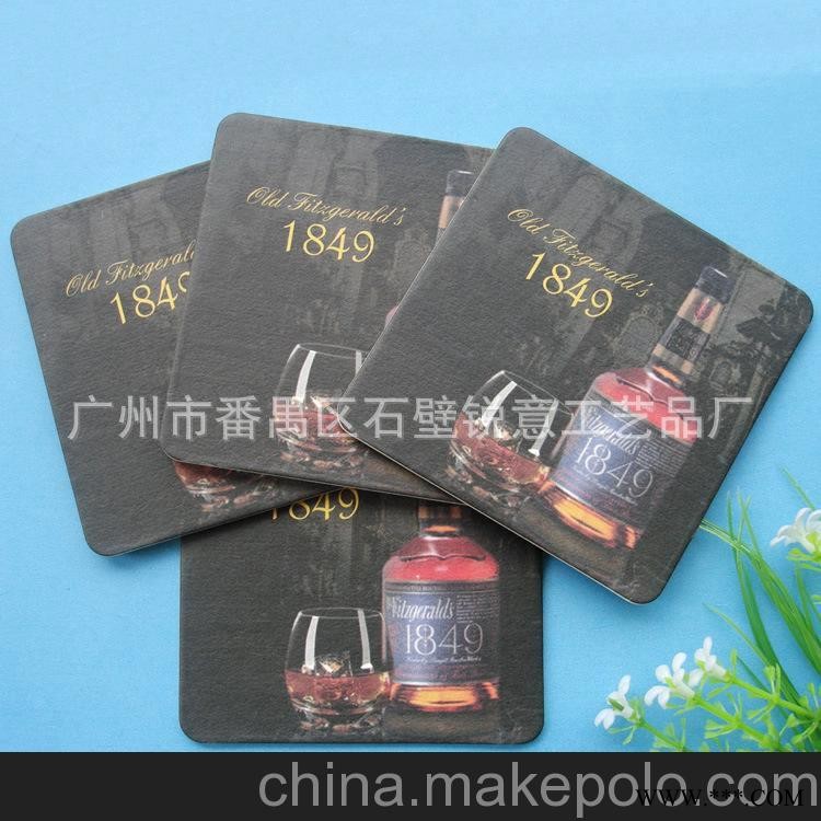 专业生产 吸水纸杯垫 广告促销礼品杯垫 纸质杯垫图3