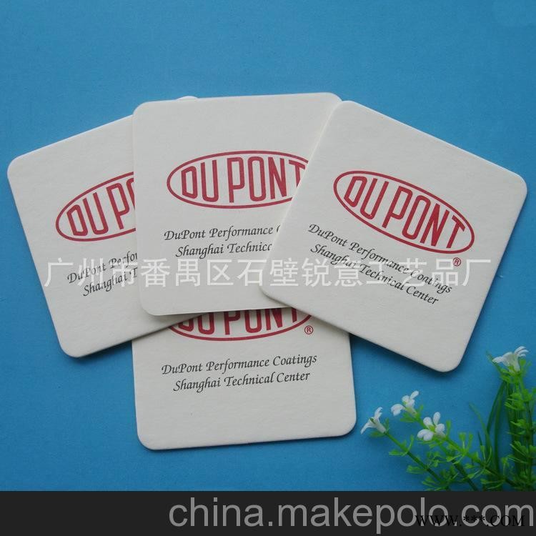 专业生产 吸水纸杯垫 广告促销礼品杯垫 纸质杯垫图1