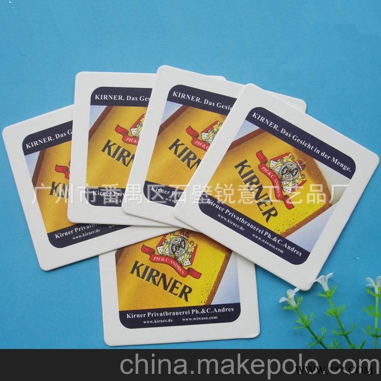 专业生产 吸水纸杯垫 广告促销礼品杯垫 纸质杯垫图2