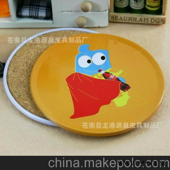 广告促销礼品 供应 马口铁杯垫 高级金属杯垫 印铁杯垫图2