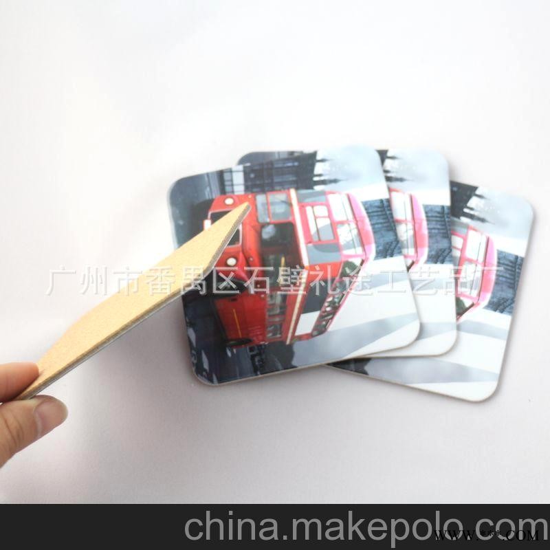 大巴车广告促销礼品中纤板杯垫 杯垫厂家直销 来稿定制MDF杯垫图3