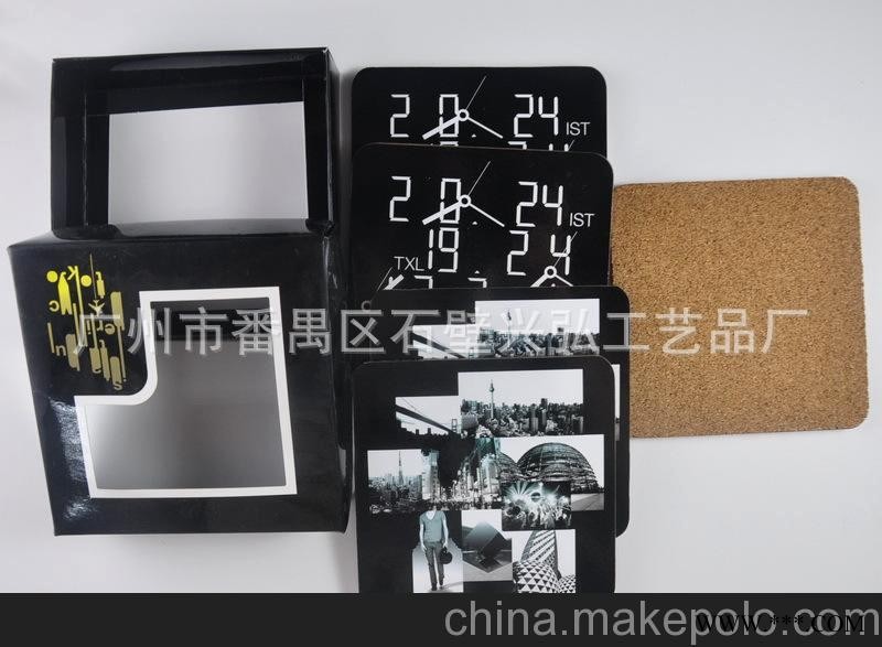 2013畅销广告礼品 厂家专业定制卡通杯垫，中纤板杯垫图3