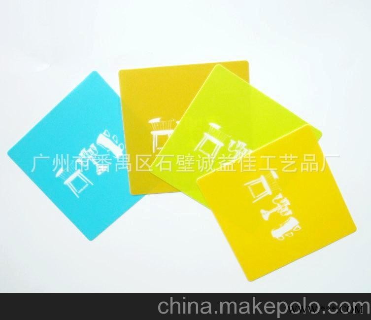 厂家来稿订做 广告促销礼品 PP杯垫图3