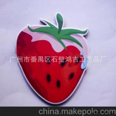 供应广告促销礼品 软木灰板纸杯垫 各种水果图案灰板纸软木杯垫