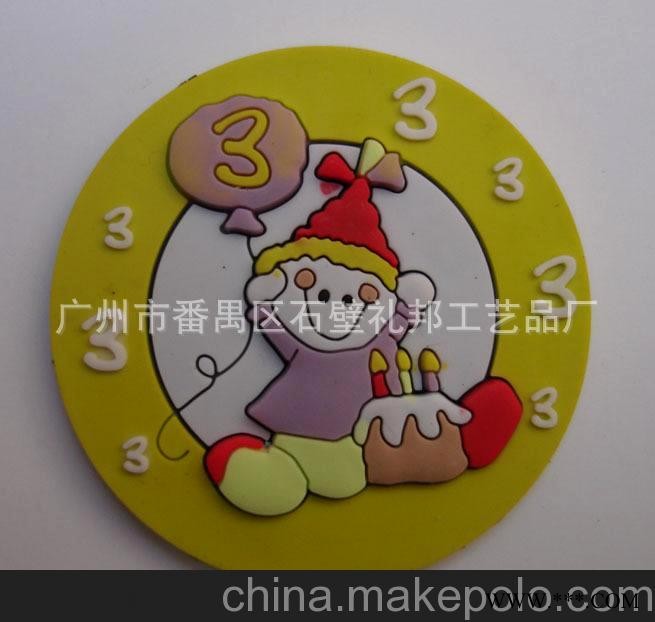 厂家直销 广告点胶杯垫 PVC软胶杯垫图4