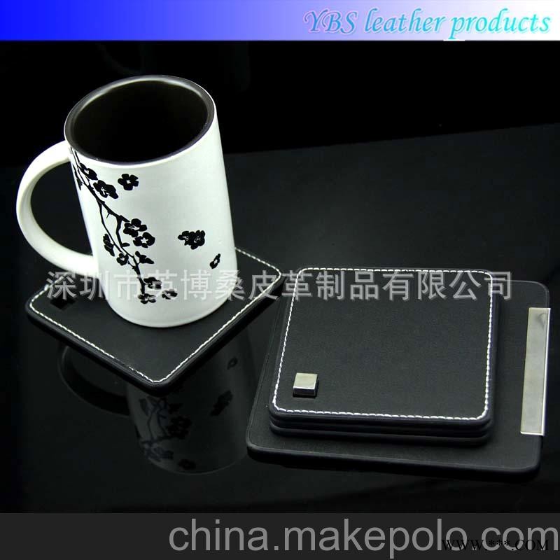 广告礼品杯垫 厂家直销杯垫 皮杯垫 PU皮杯垫图4