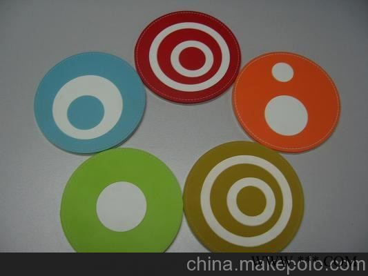 有效便宜的广告礼品供应PVC滴胶杯垫/餐垫图2