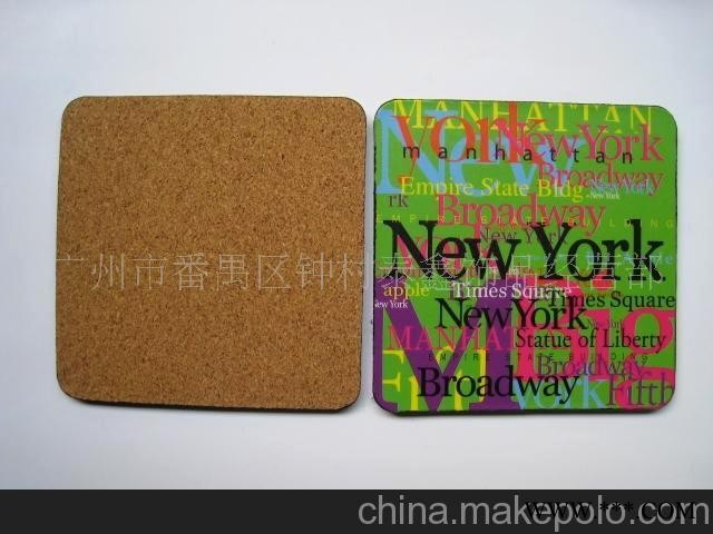 供应[精美广告礼品] 中纤板杯垫图1