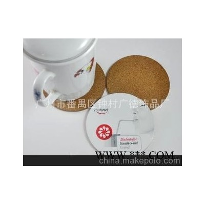 杯垫厂家 广告促销赠品 油边防水快巴纸软木杯垫 仿中纤板杯垫