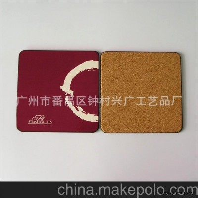 家居用品 广告促销礼品 中纤板杯垫 木质杯垫 密度板杯垫