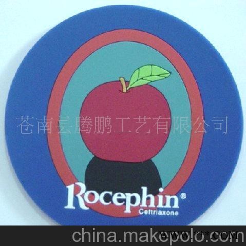 汽车防滑杯垫 PP广告促销杯垫，卡通杯垫图3