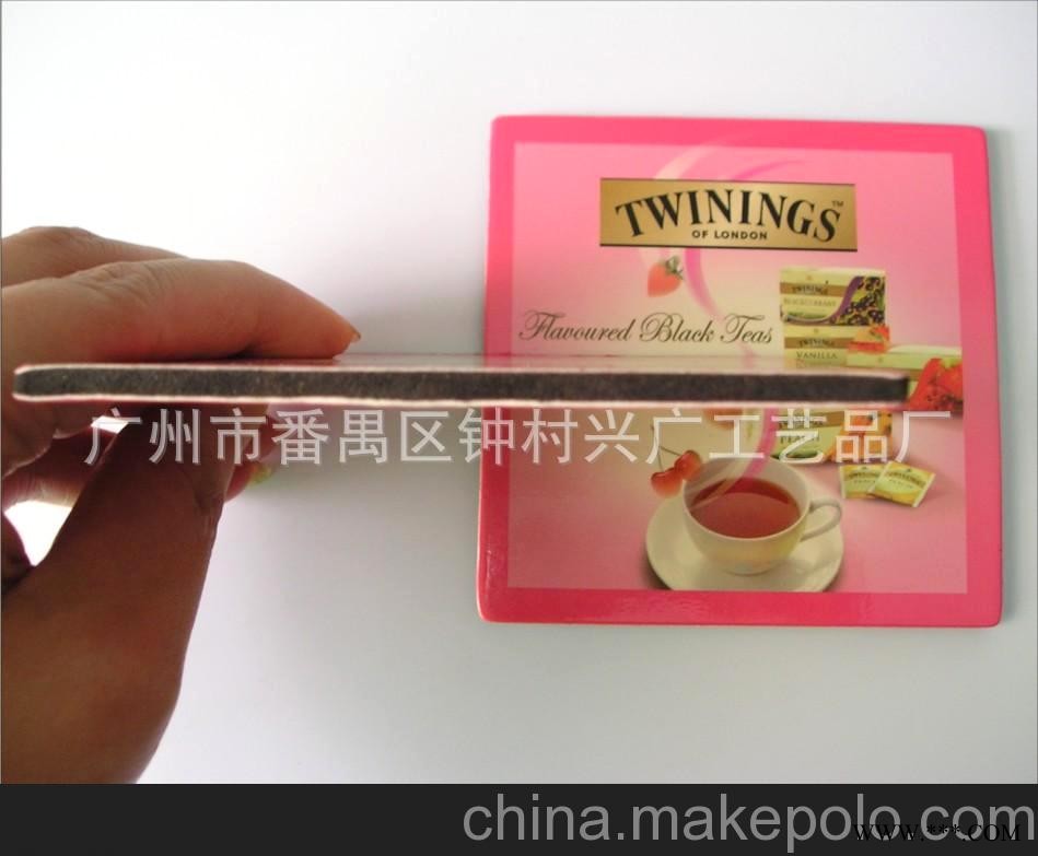 经典红茶杯垫 EVA杯垫 纸质杯垫 双面彩印精美广告杯垫图2