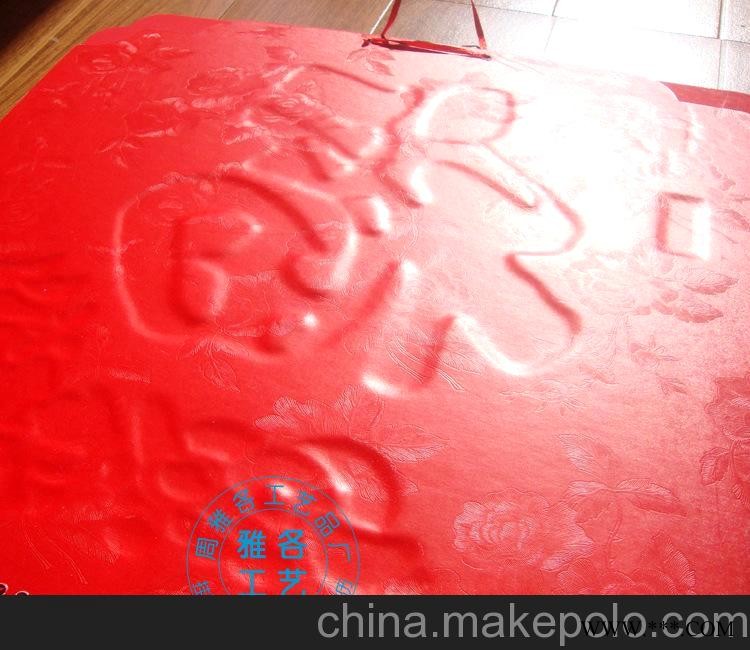 2014年月历挂历批发定做 大度六开荧光红窗花福牌 广告挂历定制