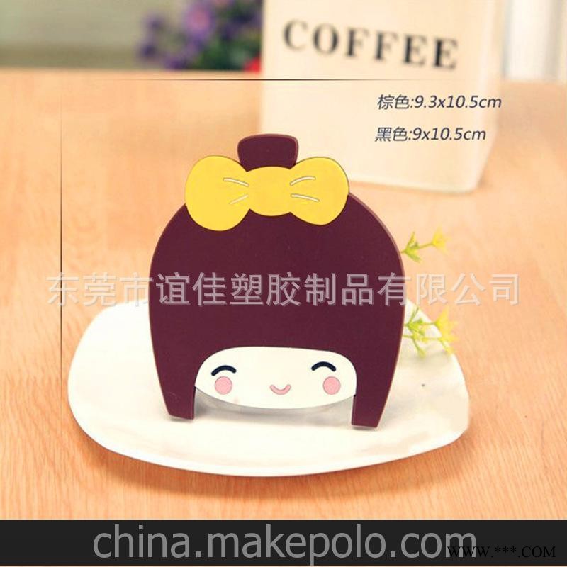 专业厂家定制 PVC杯垫 广告杯垫 质感优质 平面滴胶LOGO 欢迎选购图2
