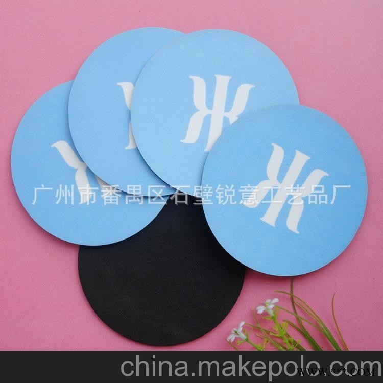 专业生产 广告促销礼品杯垫 EVA杯垫 广告杯垫图3