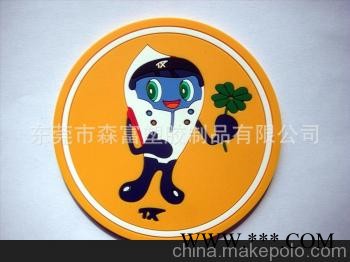定制广告杯垫 支持OEM外贸杯垫 物美价廉硅胶杯垫 创意隔热杯垫图1