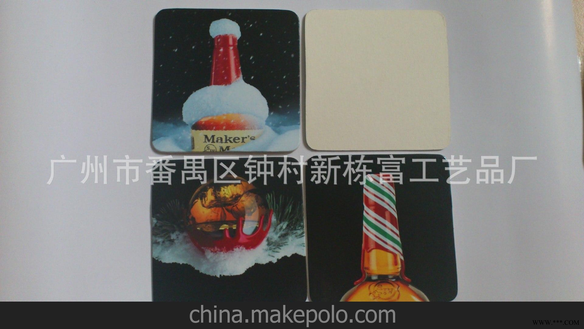 批发定做广告杯垫 纸板杯垫 餐垫 软木杯垫 吸水纸杯垫 卡通创意图2