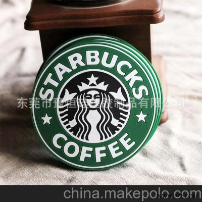 广告杯垫.可定制logo精品杯垫.pvc软胶餐垫.硅胶杯垫
