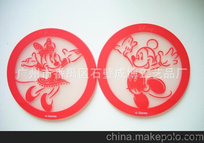 厂家生产供应 精美礼品软胶杯垫 创意滴胶隔热防滑广告杯垫图1