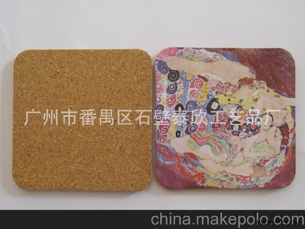 一元以下宣传礼品 软木杯垫餐垫 广告杯垫 纤维板软木杯垫图3