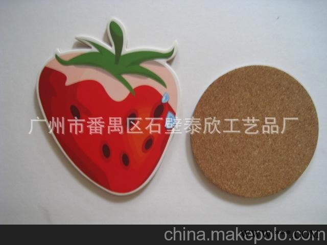 量大价优 精美耐用 质量保证 软木杯垫 广告杯垫 丝网印杯垫图1