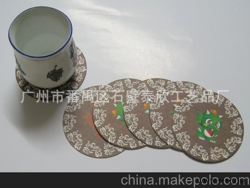 杯垫厂家专业定做广告杯垫 吸水纸杯垫 纸板杯垫 广告促销礼品图5