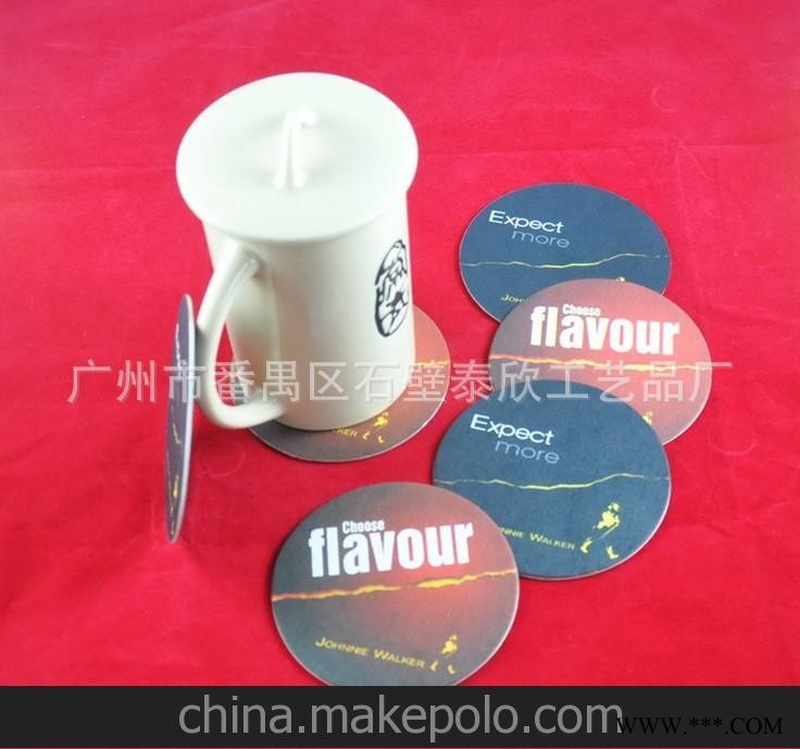 杯垫厂家专业定做广告杯垫 吸水纸杯垫 纸板杯垫 广告促销礼品图6