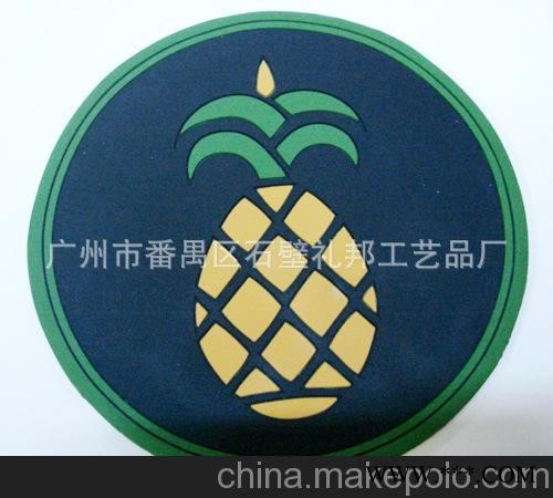 生产点胶杯垫 广告杯垫 PVC软胶杯垫