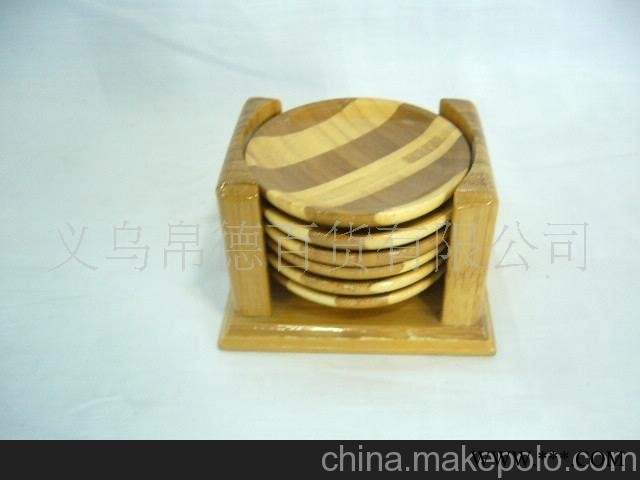 竹制杯垫，功夫茶杯垫，广告杯垫，茶具礼品，义乌杯垫
