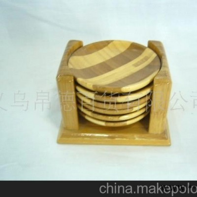 竹制杯垫，功夫茶杯垫，广告杯垫，茶具礼品，义乌杯垫