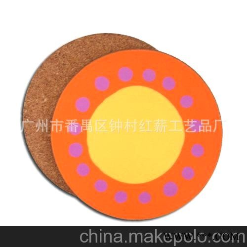 月销量10万 软木杯垫 可定做 可印LOGO MDF杯垫 促销广告杯垫图6
