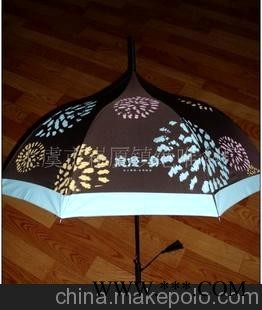 58X8K怪状手柄宝塔式广告伞