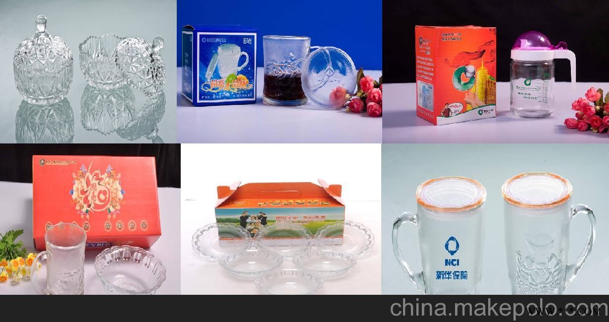 供应杭州促销玻璃杯银行广告杯