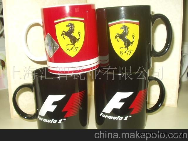 F1马克杯，陶瓷杯，广告杯，促销礼品杯
