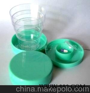 杰尚美折叠水杯,伸缩水杯,带药盒水杯，广告杯图1