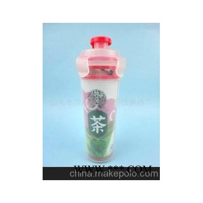 500ML便携茶杯(运动型)，塑料乐扣杯，广告礼品，广告杯HJ8040