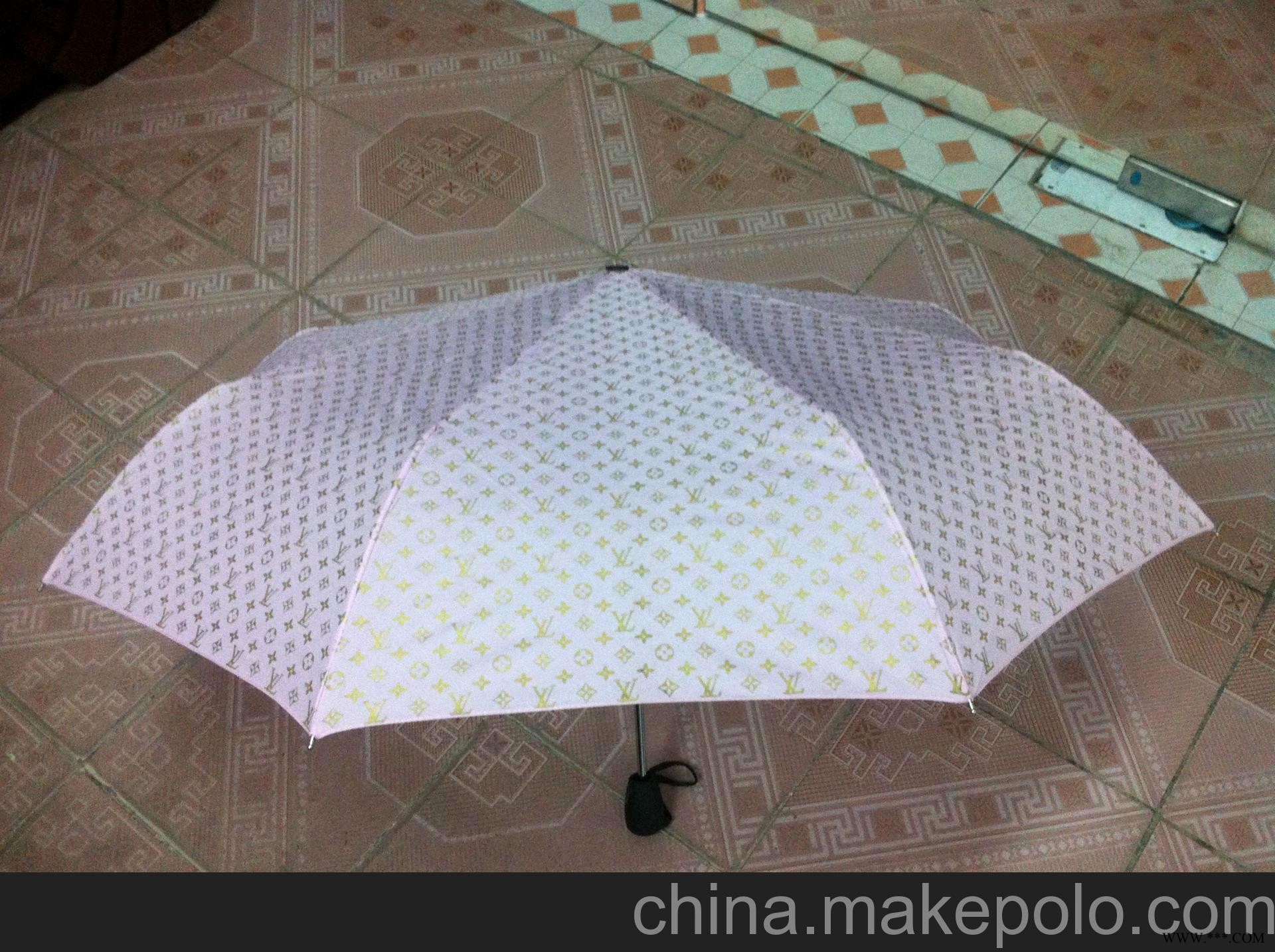 三折伞 自动开收 LV雨伞 广告伞