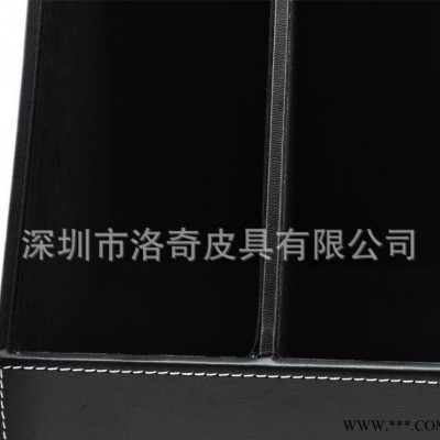 深圳工厂 高端订做 PU皮 文件座 文件架 资料架 双排 办