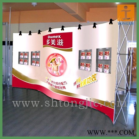 供应豪华型拉网展架、上海松江九亭豪华型拉网展架写真加工制作图3