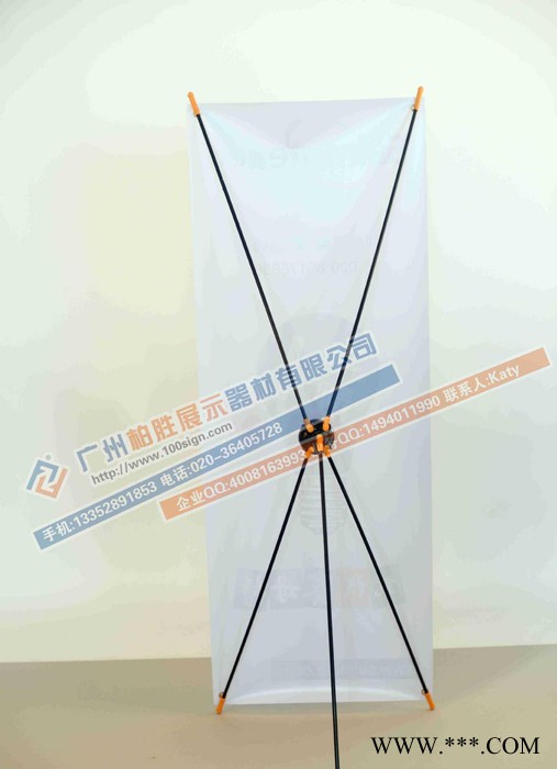 广州柏胜X展架 60x160展架 X展架画面直喷pvcKat图2