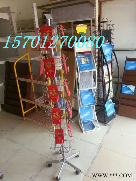 落地式资料架明信片展示架红包展架北京资料架厂图2