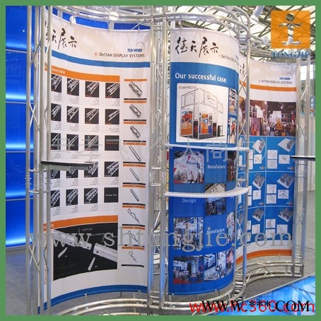 供应易拉得、X展架、拉网展架、促销台、海报架、资料架图1