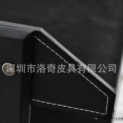 深圳工厂 高端订制 PU皮 文件架 资料架 桌面整理 文件盘