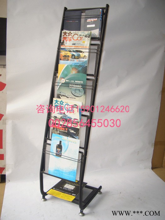 供应金属资料架商品展示架宣传架银行专用资料展示架图2