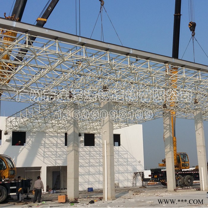 加油站整体建设螺栓球网架加油站罩棚安装KPS双层管安装双层油罐钢结构工程轻钢结构广东图6