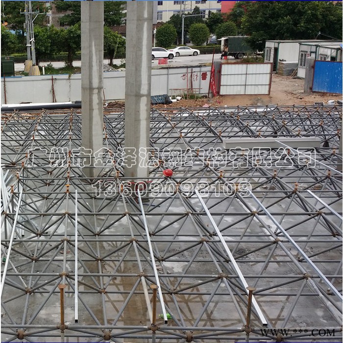 加油站整体建设螺栓球网架加油站罩棚安装KPS双层管安装双层油罐钢结构工程轻钢结构广东图5